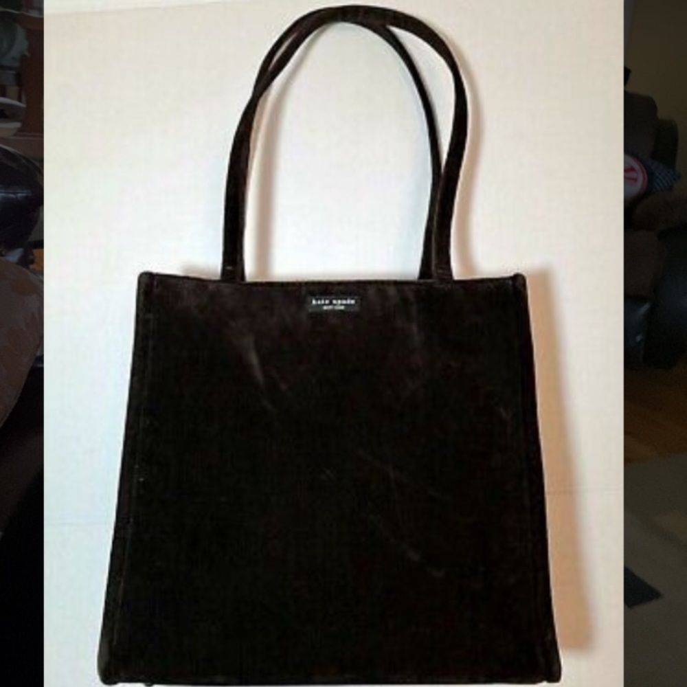 90s velour sam bag by Kate Spade